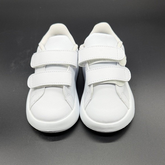 Adidas Advantage CF I Childrens White Sneakers Strap Casual Shoes Size 6 NWOB - Picture 3 of 7